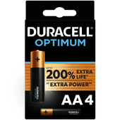 Duracell Alkaline Optimum AA batteries 4 units Battery