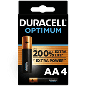 Duracell Piles Alcalines AAA Optimum 4 Pièces Batterie