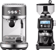 Sage The Bambino Plus Black Stainless + Moulin à Café Machines expresso Sage