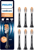 Philips Sonicare Premium All-in-One Zwart (6 stuks) Philips Sonicare opzetborstel aanbieding