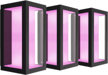 Philips Hue Impress Wall Lamp White and Color Black Narrow 3-pack 