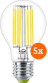 Philips LED Filament Light - 4W - E27 - Warm White Light 5-pack LED light