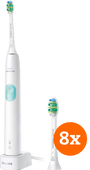 Philips Sonicare ProtectiveClean 4300 HX6807/63 + Intercare opzetborstels (8 stuks) Tandenborstel bundel voor 2,5 jaar poetsen