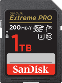 SanDisk SDXC Extreme Pro 1TB 200mb/s SDXC kaart