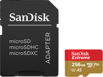 SanDisk MicroSDXC Extreme 256GB 190mb/s MicroSD kaart voor smartphone