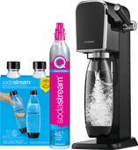 SodaStream ART Zwart + 2 flessen Bruiswatermachines met ecocheques