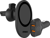 OtterBox Phone Mount Car with MagSafe Magnet + BlueBuilt Car Charger Quick Charge 