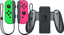 Nintendo Switch Joy-Con set Splatoon Groen / Roze + Nintendo Switch Joy-Con Charge Grip 