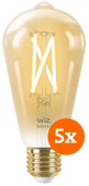 WiZ Smart Filament lamp Edison 5-pack - Warm tot Koelwit Licht - E27 Smart lamp met WiFi