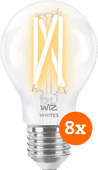 WiZ Smart Filament Light Standard 8-pack - Warm to Cool White Light - E27 Smart light with WiFi