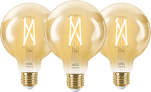 WiZ Smart Filament lamp Globe 3-pack - Warm tot Koelwit Licht - E27 WiZ smart lampen