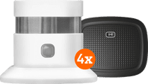 KlikAanKlikUit Détecteur de Fumée ZSDR-850 (3 ans) Lot de 4 + Smart Bridge Détecteurs de fumée compatible avec IFTT