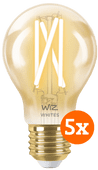 WiZ Smart Filament lamp Standaard Goud 5-pack - Warm tot Koelwit Licht - E27 WiZ smart lampen