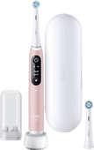 Oral-B iO Series 6N Licht Roze + extra iO Gentle Care opzetborstel Oral B elektrische tandenborstel voor gezond tandvlees