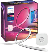 Philips Hue Gradient Light Strip White and Color + Bridge - for 24-27-inch PCs Google Assistant smart lamp starter pack