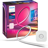 Philips Hue Gradient Lightstrip White and Color + Bridge - voor 32-34 inch PC's Philips Hue White and Color startpakket