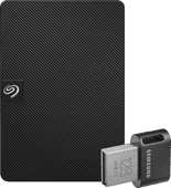 Seagate Expansion Portable 5TB + Samsung Fit Plus USB 128GB External HDD bundle
