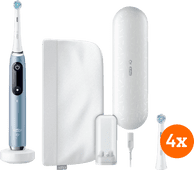 Oral-B iO 9n Marineblauw + iO Ultimate Clean opzetborstels (4 stuks) Oral B elektrische tandenborstel voor gezond tandvlees