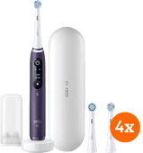 Oral-B iO 8n Paars + iO Ultimate Clean opzetborstels (4 stuks) Oral B smart elektrische tandenborstel met app