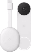 Google Chromecast HD met Google TV + Google Nest Doorbell Mediaspeler