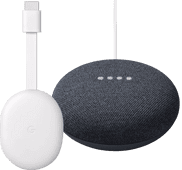 Google Chromecast 2K met Google TV + Google Nest Mini Zwart Mediaspeler