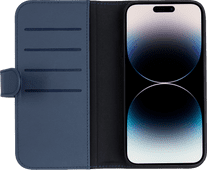 BlueBuilt Apple iPhone 14 Pro Max 2-in-1 Case Leer Blauw Telefoonhoesje promotie