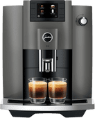 JURA E6 Dark Inox (EC) Volautomatische koffiemachine met automatische melkopschuimer