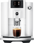 JURA E6 Piano White (EC) Coffee machine in our store in Mechelen