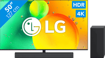 LG 50NANO766QA (2022) + Barre de Son TV LG pour les films et les séries