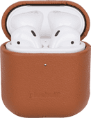 BlueBuilt Hoesje voor AirPods gen 1/2 Leer Cognac Hoesje voor oordopjes