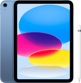 Apple iPad (2022) 10.9 inch 256GB Wifi + 5G Blauw + Apple Pencil 1 (2022) Apple iPad (2022)