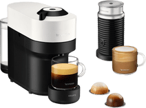 Krups Nespresso Vertuo Pop Blanc Coco XN9211 avec Aeroccino Cadeau : café