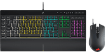 Corsair K55 RGB Pro Gaming Keyboard AZERTY + Corsair Harpoon Gaming Mouse 