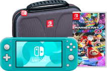 Nintendo Switch Lite Turquoise + Mario Kart 8 Deluxe + Bigben Beschermtas Nintendo Switch