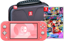 Nintendo Switch Lite Coral + Mario Kart 8 Deluxe + Bigben Travel Case Nintendo Switch Lite console
