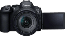 Canon EOS R6 Mark II + RF 24-105mm f/4L IS USM Camera with a tiltable screen