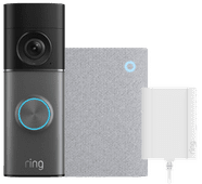 Ring Wired Plug-In Video Doorbell 4K Pro Grey + Chime Ring bedrade deurbel
