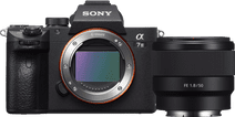 Sony A7 III + 50mm f/1.8 Camera met een kantelbaar scherm