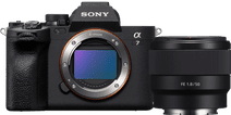 Sony A7 IV + FE 50mm f/1.8 Camera with a tiltable screen