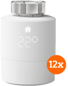 Tado Slimme Radiatorknop uitbreiding 12-Pack Thermostaat compatible met IFTTT