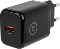 BlueBuilt Quick Charge Charger with USB-A Port 18W Black Samsung fast charger