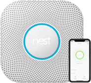 Google Nest Protect V2 Pile Détecteur de fumée design