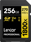 Lexar Professional 1800x GOLD 256GB SDXC 170mb/s SDXC kaart