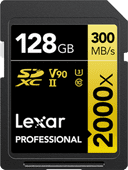 Lexar Professional 2000x GOLD 128GB SDXC 300mb/s SDXC kaart