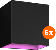 Philips Hue Resonate Downward White and Color - zwart 6-pack Smart lamp White & Color