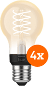 Philips Hue Filament Light White Standard E27 - 2023 - 4-pack Philips Hue E27 White