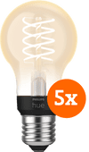 Philips Hue Ampoule à Filament White Standard E27 - 2023 - Lot de 5 Promotion : smart home