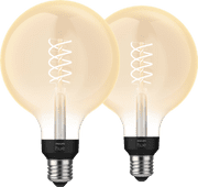 Philips Hue Filament Light White Globe XL E27 - 2023 - 2-pack Philips Hue E27 White