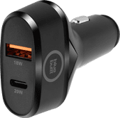 BlueBuilt Power Delivery and Quick Charge Car Charger with 2 USB Ports 20W Black The stock in our store in Mechelen