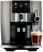 JURA J8 Midnight Silver (EA) Fully automatic coffee machine with a wide variety of coffee specialties